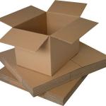 Caixa de papelão tipo maleta